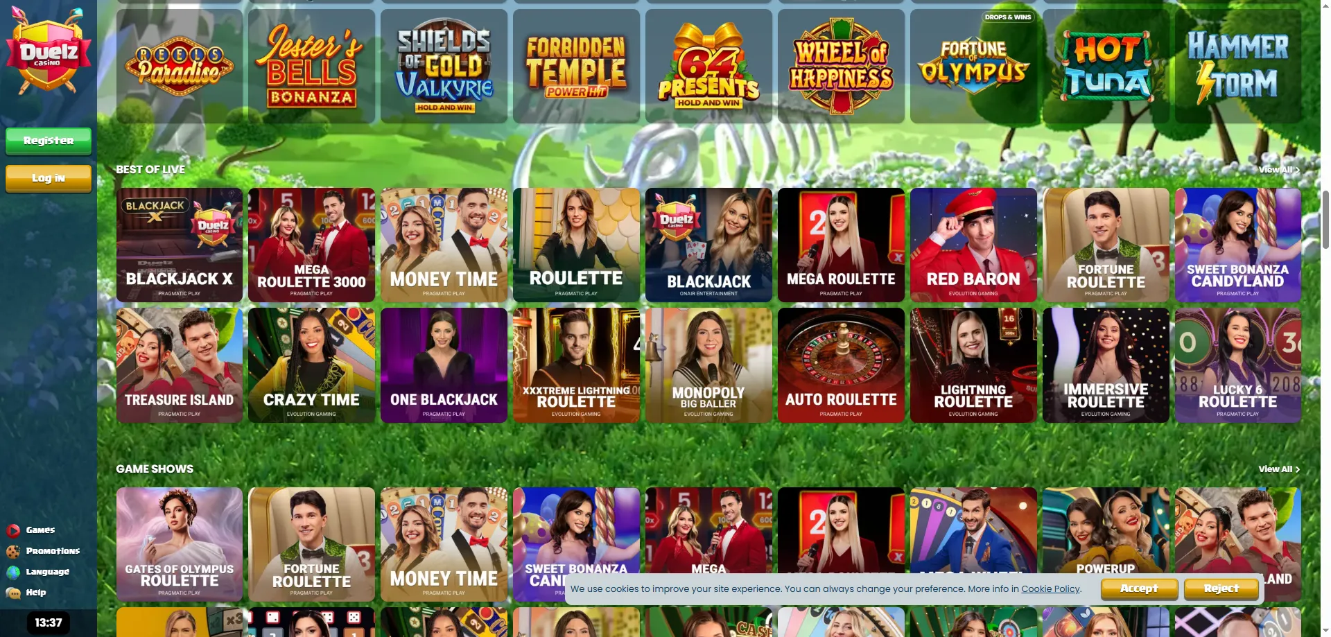 Duelz Casino kasyno na żywo &ndash; gry z prawdziwymi krupierami w HD
